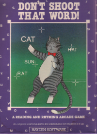 Don'T Shoot That Word Commodore 64 US box art
